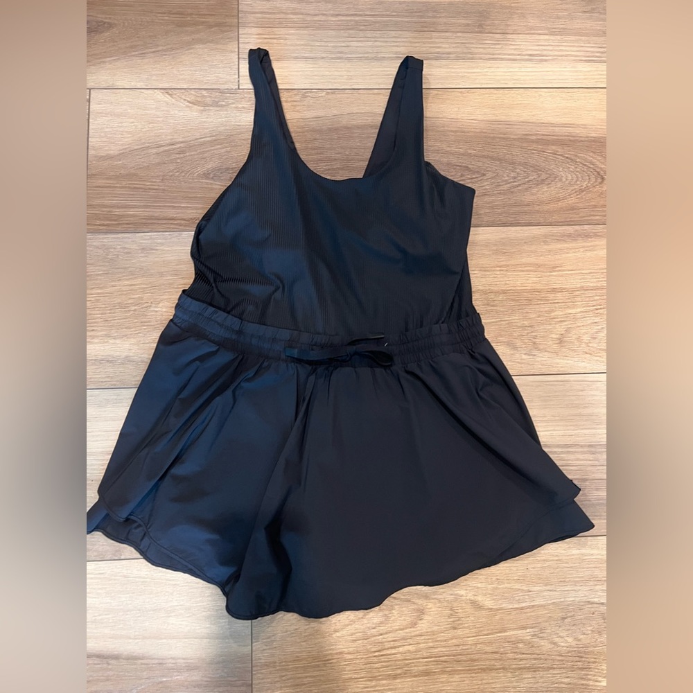 JoyLab Black Mini Romper Dress